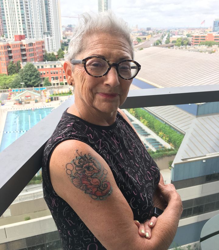 Elaine Soloway got her second tattoo, a seahorse she calls Graciela, just before turning 80.