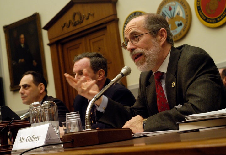 Frank Gaffney, head of the Center for Security Policy, (shown here in March) has claimed that American Muslims are secretly t