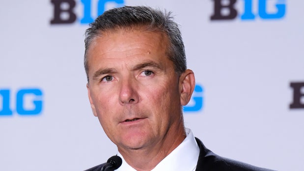 CHICAGO, IL - JULY 24: Ohio State Football head coach Urban Meyer speaks to the media during the Big Ten Football Media Days event on July 24, 2018 at the Chicago Marriott Downtown Magnificent Mile in Chicago, Illinois. (Photo by Robin Alam/Icon Sportswire via Getty Images)