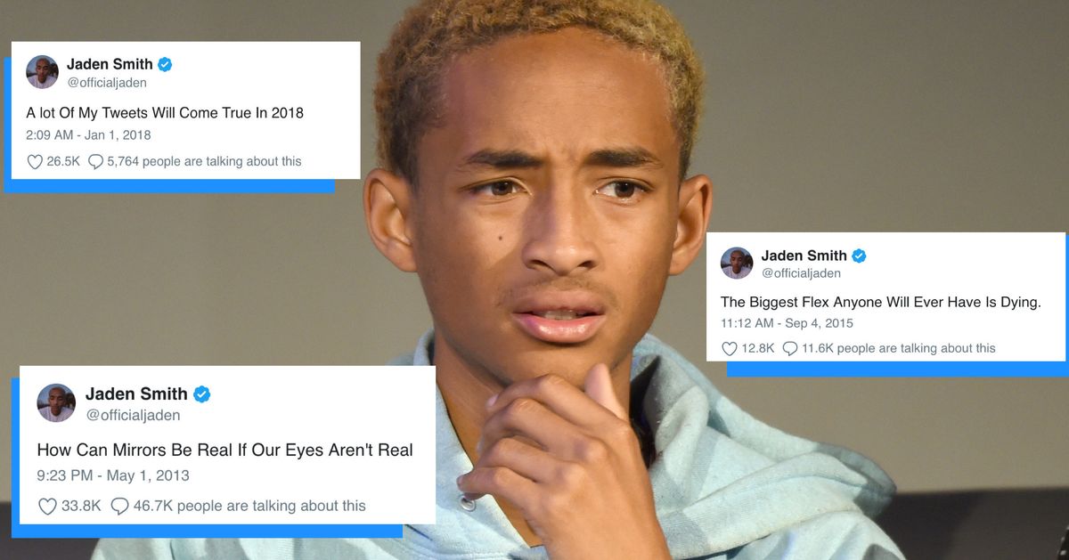 Exclusive We Asked Jaden Smith To Explain His Cryptic Tweets You Re Welcome Huffpost