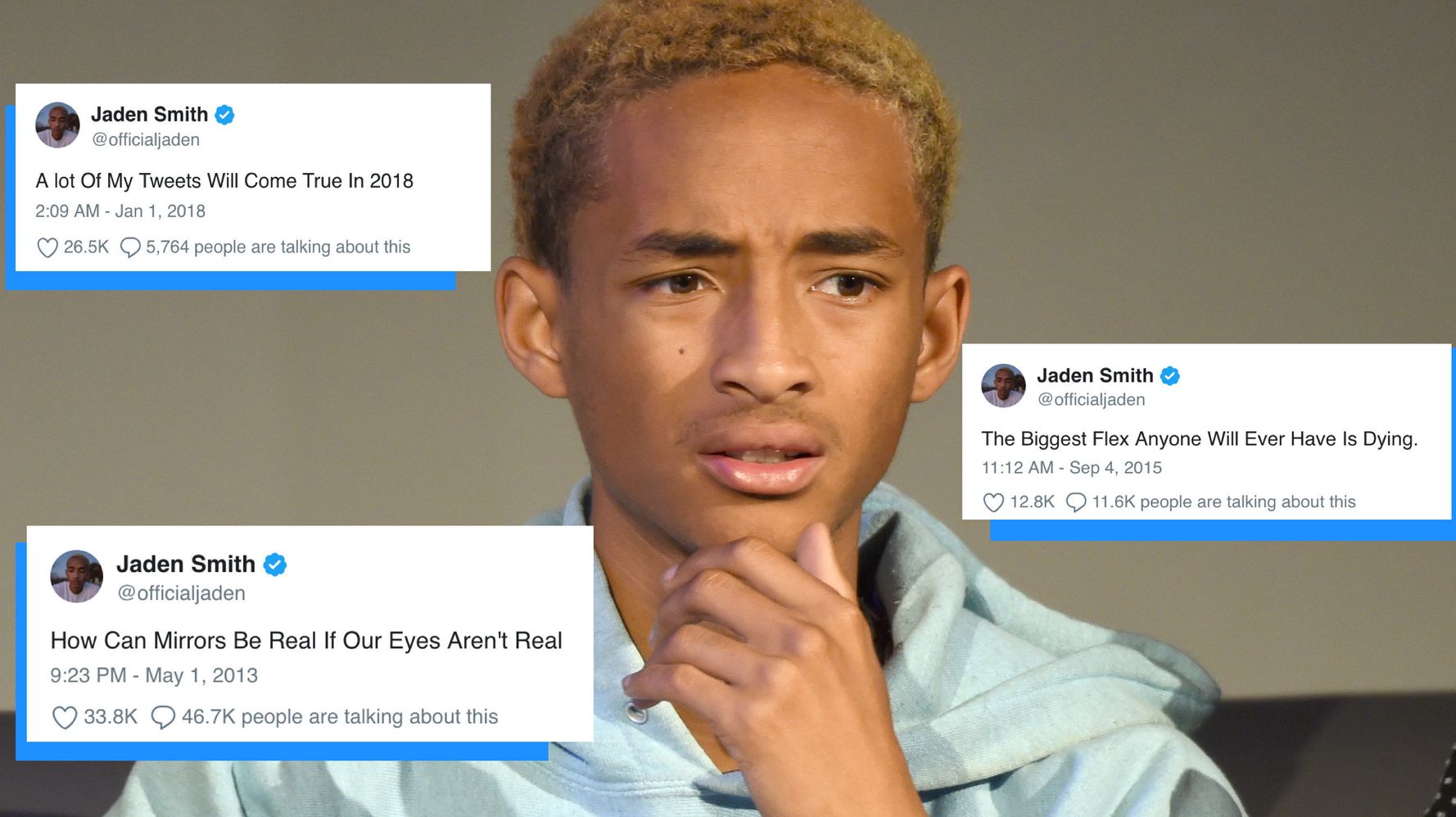 Exclusive We Asked Jaden Smith To Explain His Cryptic Tweets You Re Welcome Huffpost