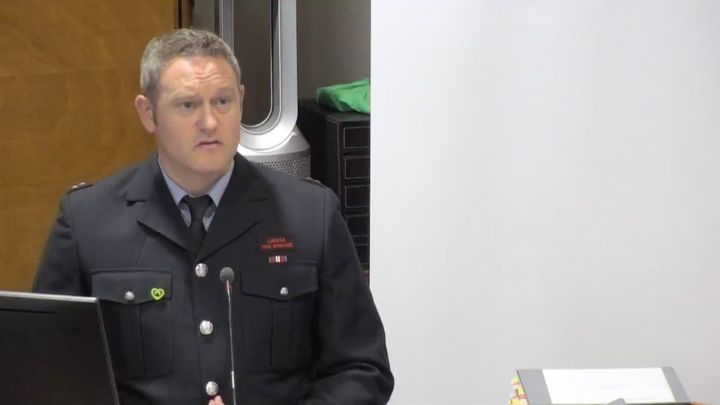 Fulham fire station crew manager Christopher Batcheldor