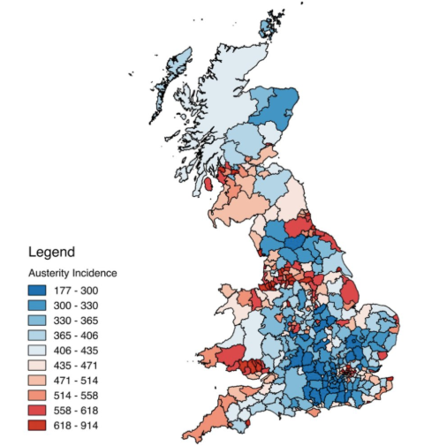 <strong>Austerity map almost exactly matches the map for anti-EU sentiment</strong>