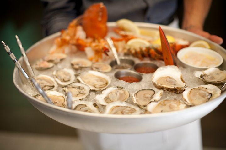 The raw bar selection at Row 34 in Boston, where chef and restaurateur Jeremy Sewall celebrates oysters in their "purest form."