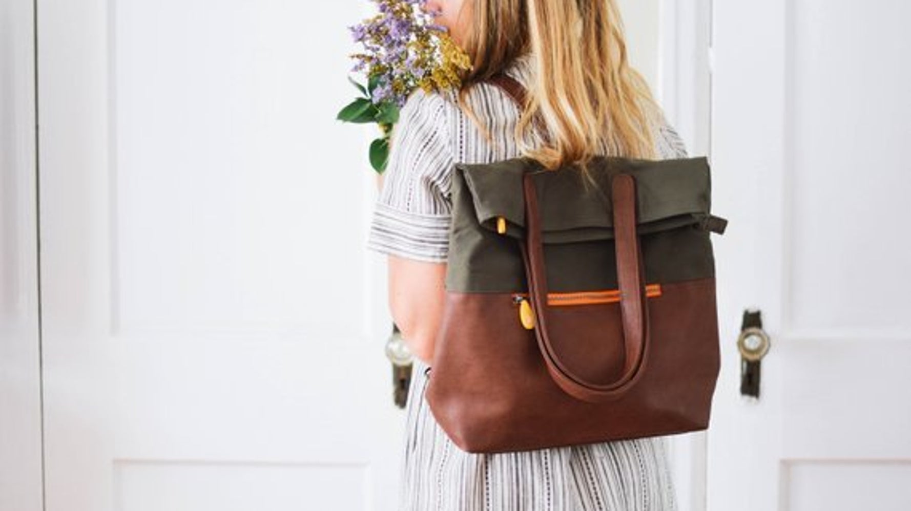 Convert handbag to best sale backpack