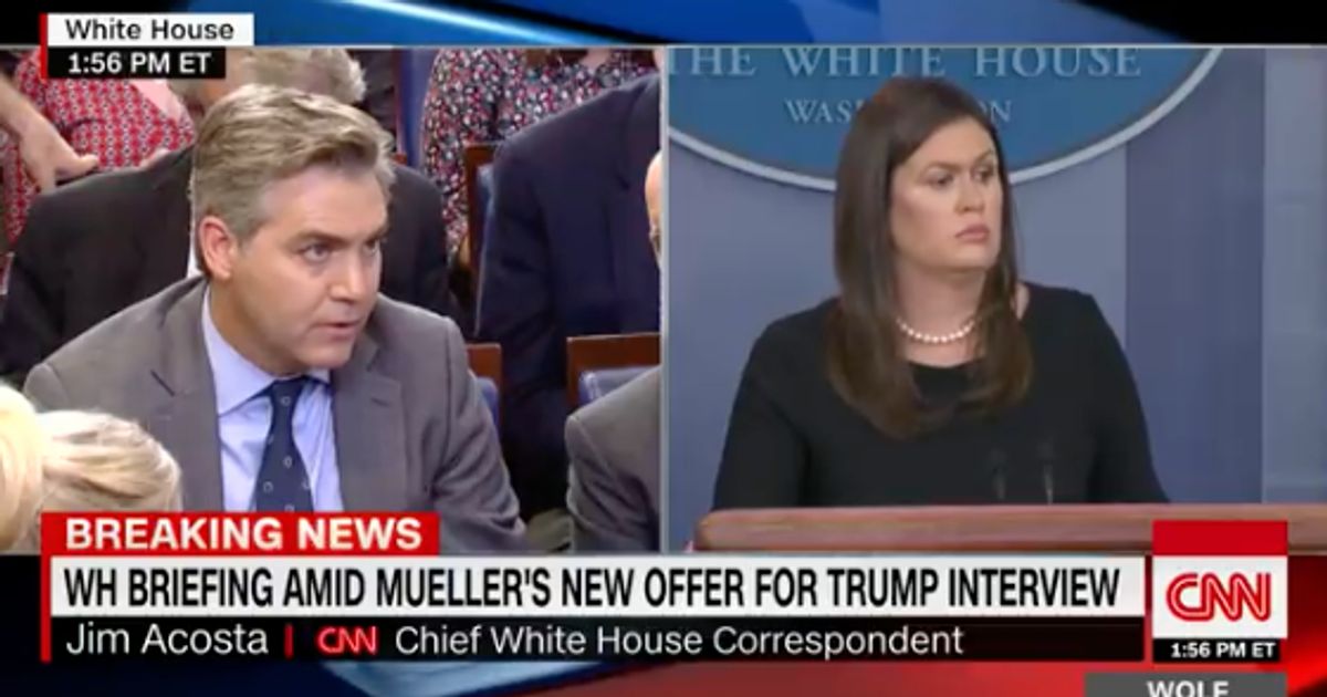 CNN's Jim Acosta Walks Out Of White House Press Briefing After Exchange ...