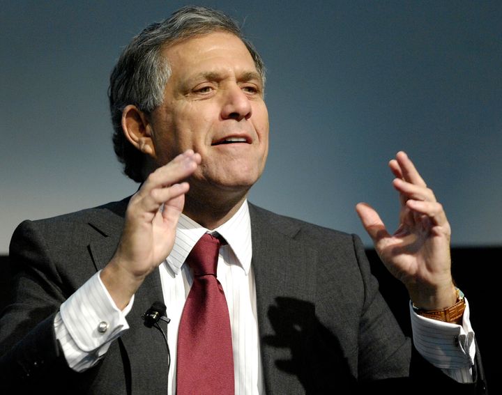 Embattled CBS head Les Moonves refrained from commenting on sexual misconduct allegations against him on Thursday "on the advice of counsel."