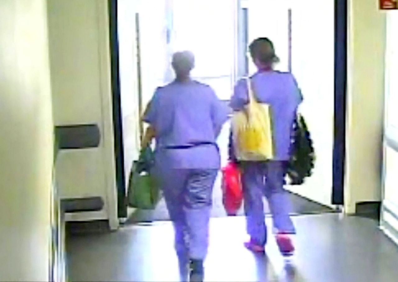 Footage of the 28-year-old leaving Royal Stoke University Hospital after finishing a night shift at 7.45am has been shared by police 