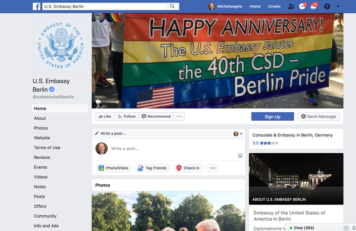 A contingent led by U.S. Ambassador to Germany Richard Grenell marched in the Berlin pride parade last weekend.