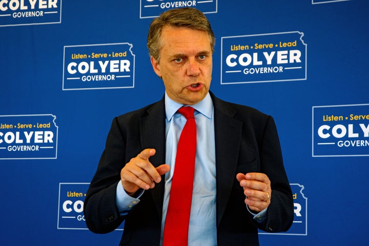 Kansas Gov. Jeff Colyer (R) is in a close race with Kansas Secretary of State Kris Kobach for the GOP gubernatorial nominatio