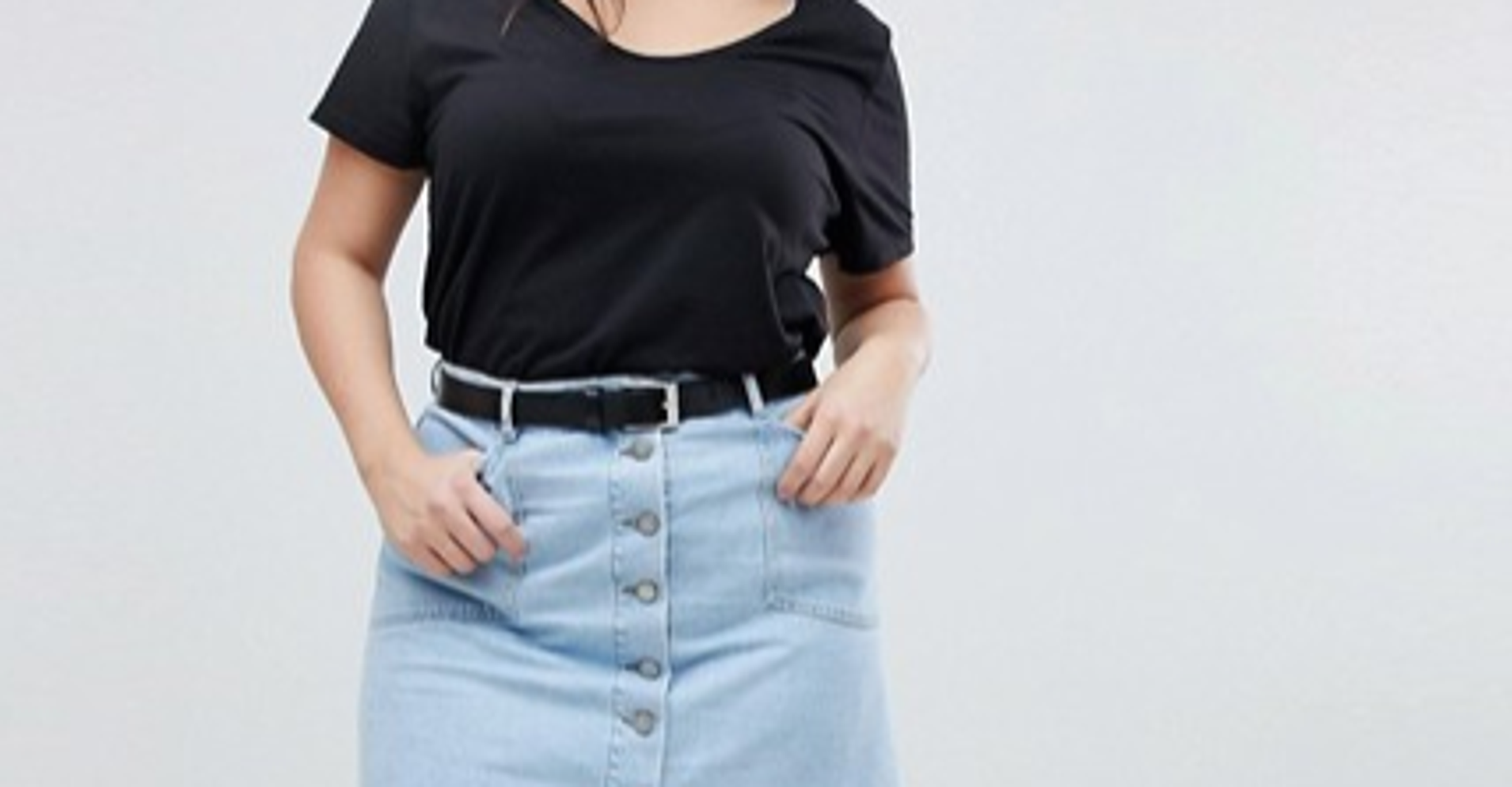 11 Flattering PlusSize Denim Skirts For Women With Curves HuffPost Life