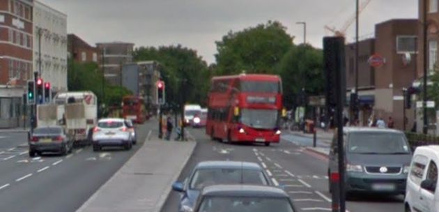 The woman was struck and died at the scene in Clapham Road, Stockwell (file picture) 