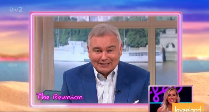 Eamonn Holmes recorded a message for Love Island's Laura Anderson