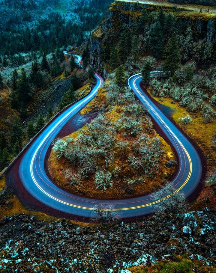 This stretch of highway was the first of its kind to be officially declared a National Historic Landmark, and it’s easy to see why.