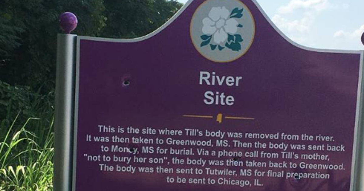 Emmett Till Sign In Mississippi Vandalized With Bullet Holes — Again ...