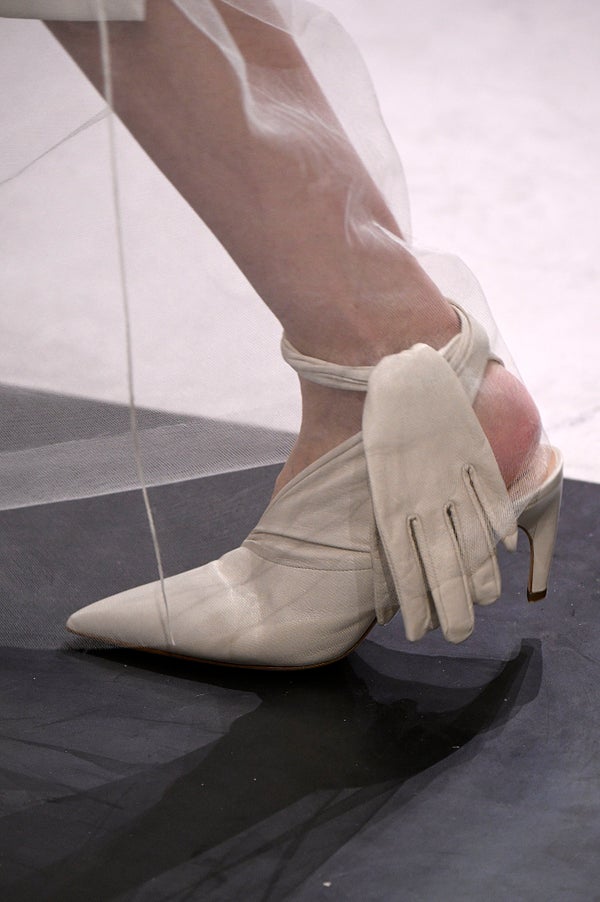 Kitten heels during the Christian Dior Haute Couture spring/summer 2018 show on Jan. 22.