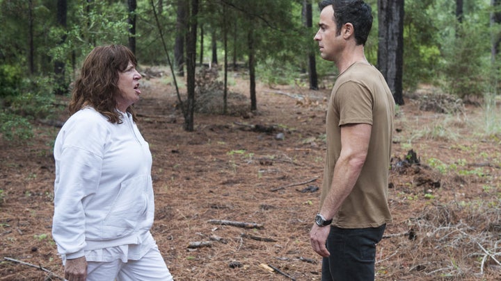 "We got very, very close because we were together all the time," Dowd said of Justin Theroux, her co-star from HBO's "The Lef