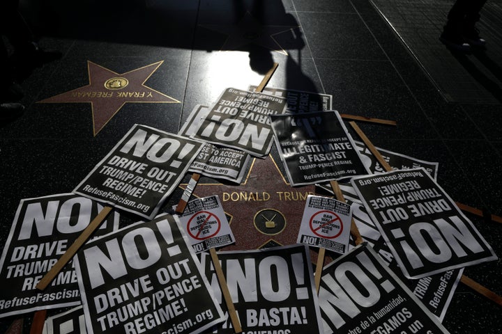 The star has been the site of many protests since Trump was elected.