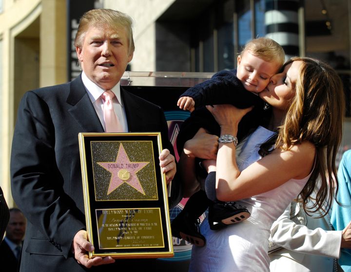 Trump's star was placed in 2007 for his work on the Miss Universe pageant.