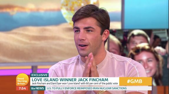 Jack Fincham appeared on 'Good Morning Britain'