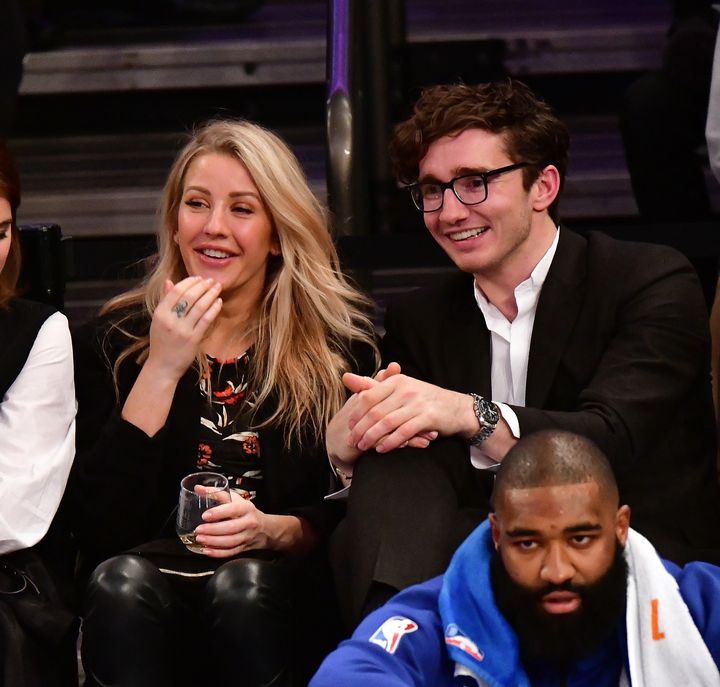 Ellie and Caspar at a basketball game in New York last year