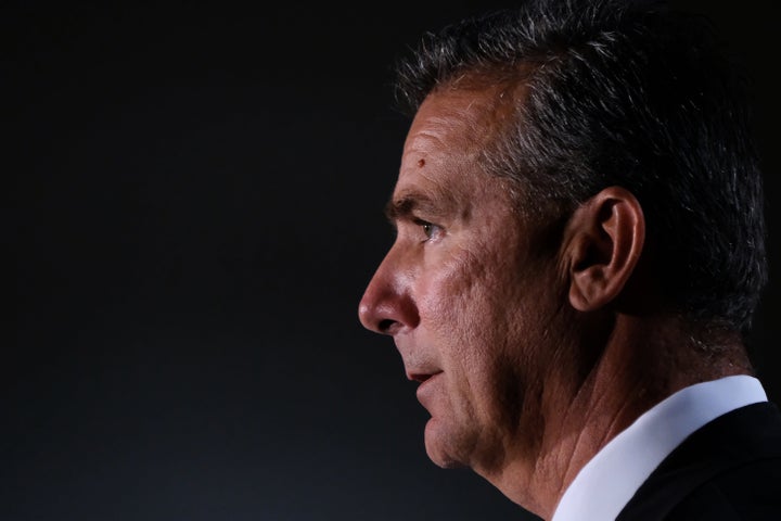 In response to questions about whether Ohio State University football coach Urban Meyer knew of reports of domestic violence