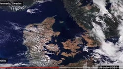 Η καταστροφή της Ευρώπης από τον καύσωνα όπως φαίνεται από το διάστημα