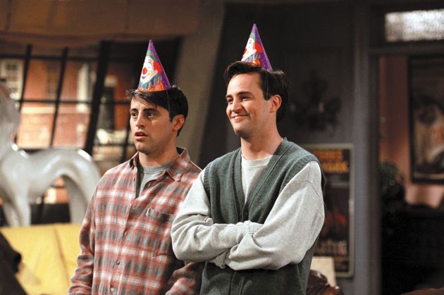 Matthew and 'Friends' co-star Matt Leblanc in an episode of the hit sitcom 