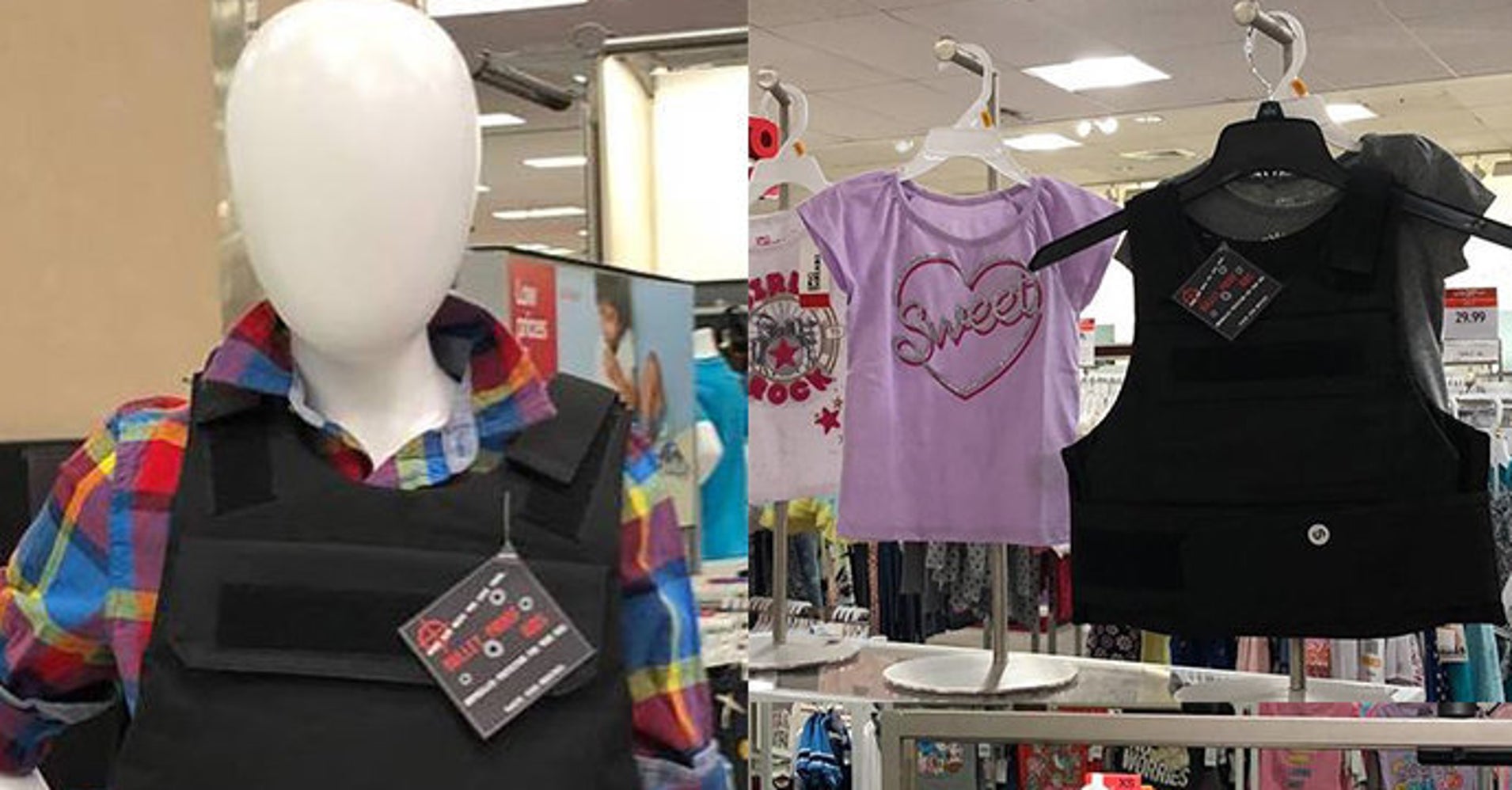 Street Artist Adds Bulletproof Vests To Stores' BackToSchool Sections HuffPost