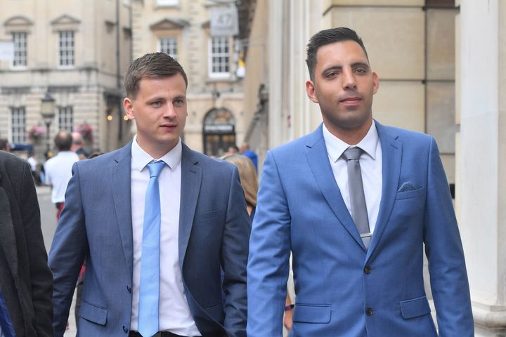 Ryan Ali (right) and Ryan Hale are also accused of affray