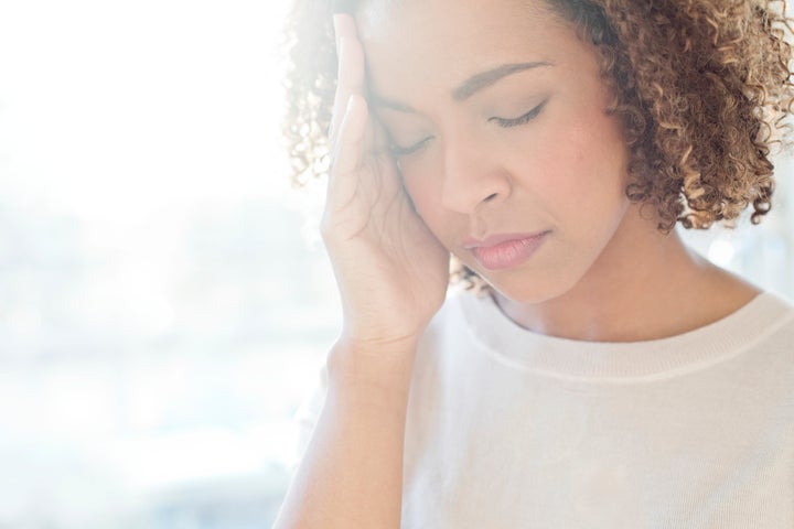 Tension headaches occur within the muscular areas of the head, the back of the scalp or the forehead, while a migraine happens within the brain itself.