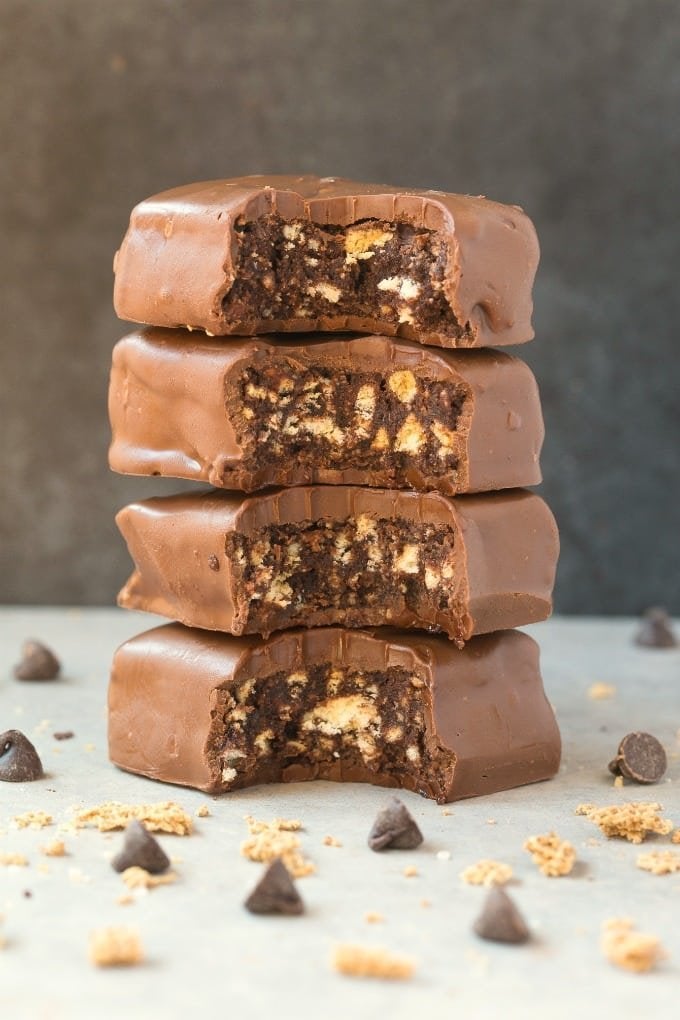 No-Bake Paleo Vegan Chocolate Hazelnut Bars