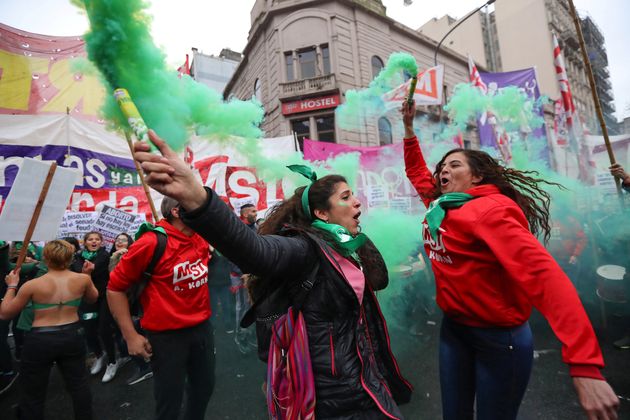 Abortion rights activists gathered ahead of the vote; abortion rights supporters have vowed to continue their fight 