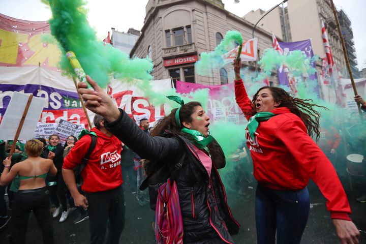 Abortion rights activists gathered ahead of the vote; abortion rights supporters have vowed to continue their fight 