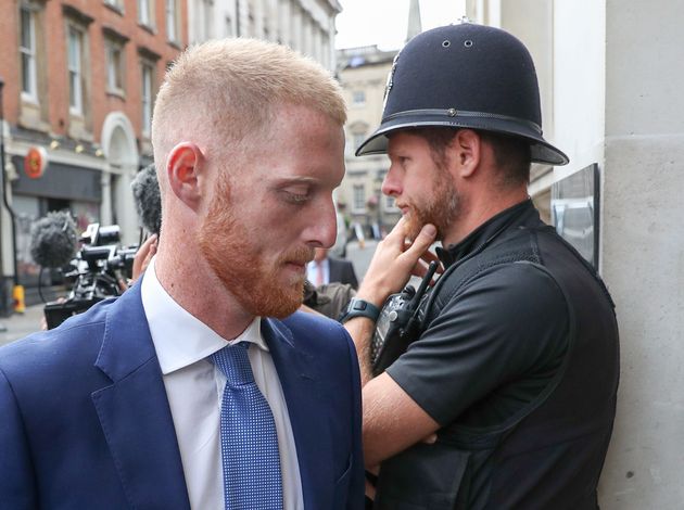 England cricketer Ben Stoke arrives at Bristol Crown Court where is he is accused of affray 