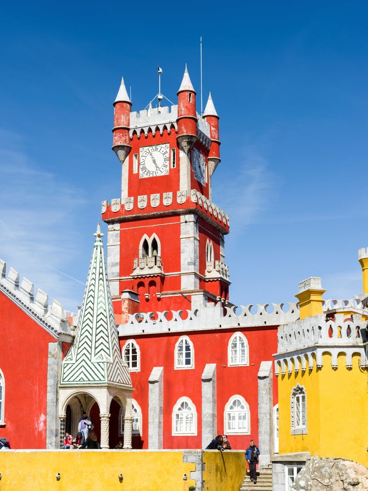 Visitors staying in Lisbon can take a day trip to Sintra to see the Pena Palace.