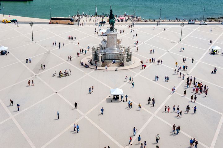 The Praça do Comércio is the main square in Lisbon.