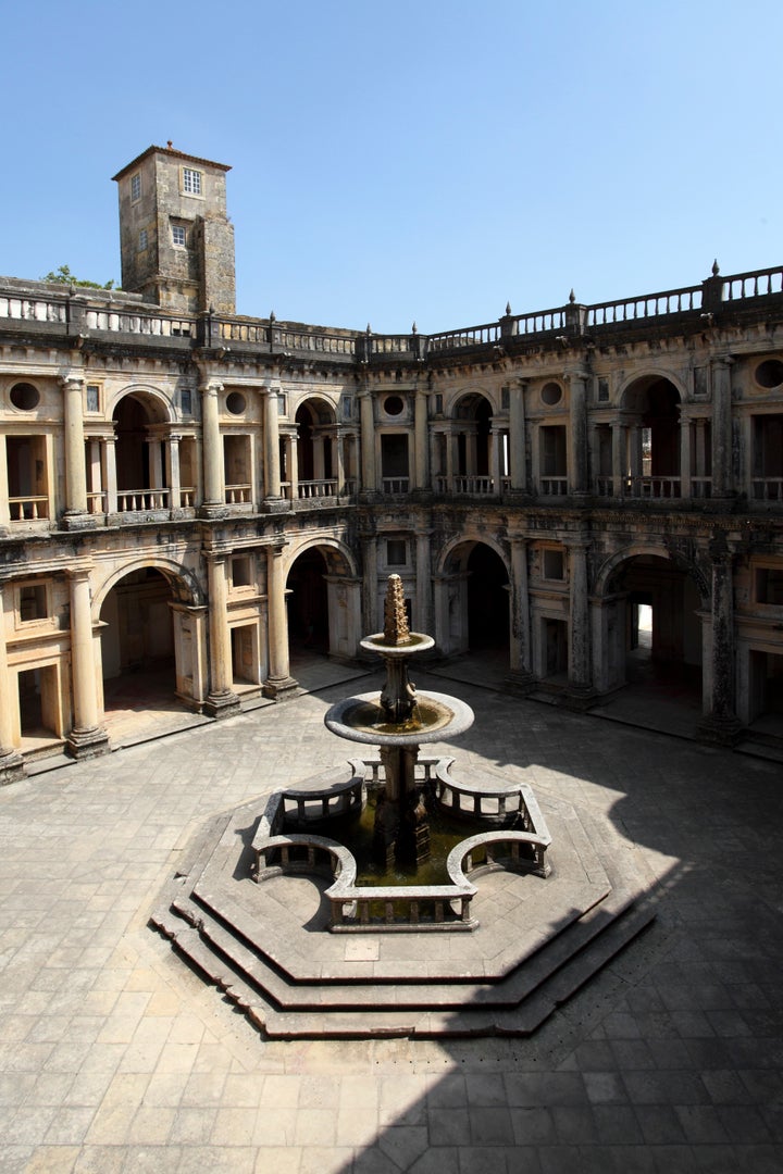 The Convent of Christ in Tomar boasts different styles of European architecture throughout its cloisters.