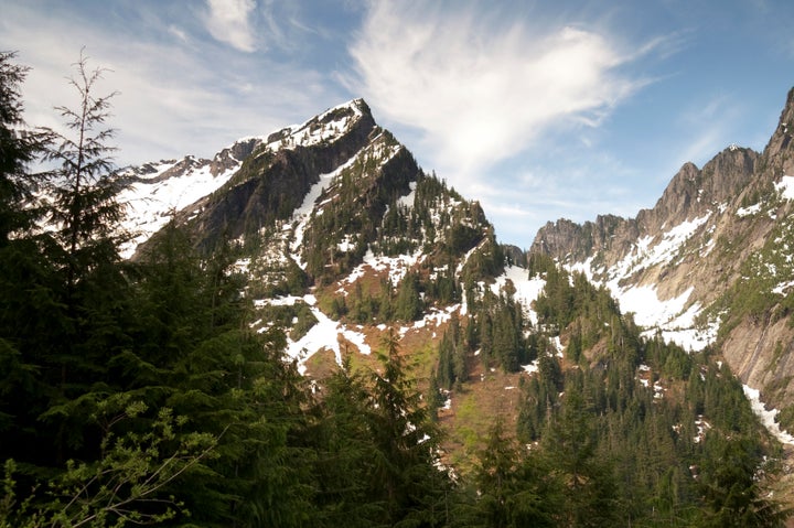 A ridge in Washington’s North Cascade Range, in the area where Samantha Sayers is believed to have gone missing.