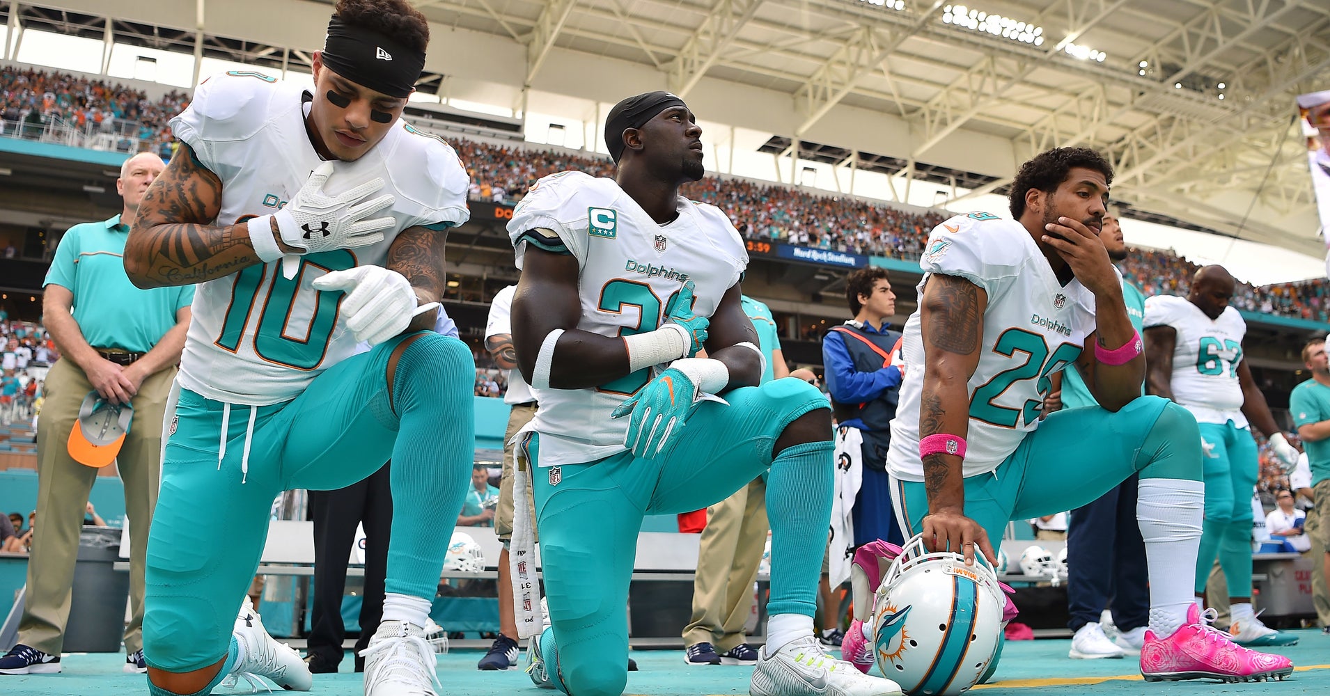 6 nfl teams that haven't kneeled in 2018