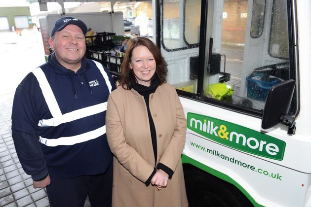 Milkman Ian Beardwell and Sasha Rickerd.