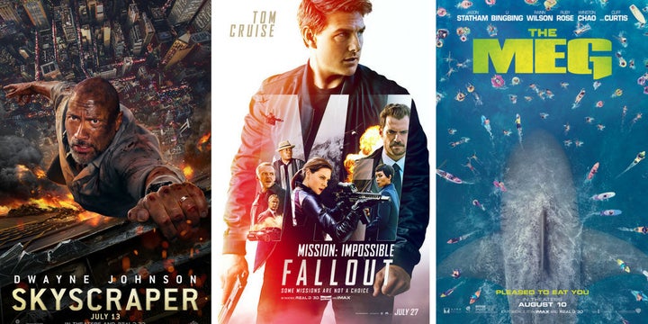 "Skyscraper," "Mission: Impossible -- Fallout" and "The Meg" are all out this weekend and vying for your attention.