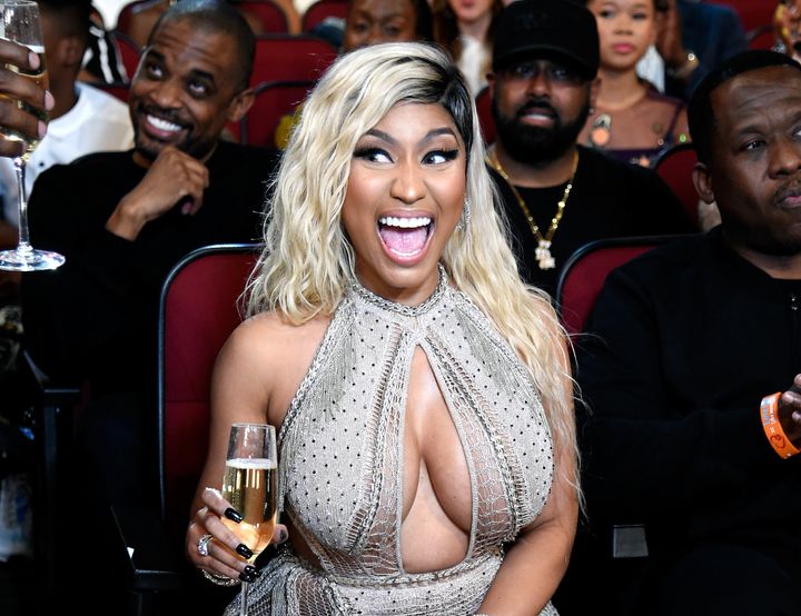 Nicki Minaj attends the 2018 BET Awards.