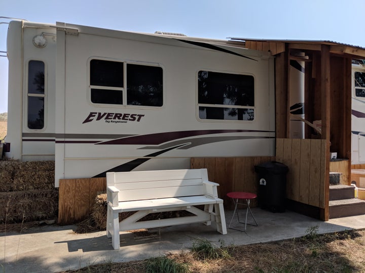 The exterior of the author's tiny home.
