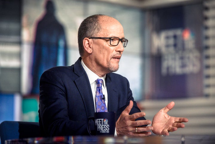 Tom Perez, chair of the Democratic National Committee, introduced the new resolution to "support fossil fuel workers."