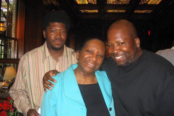 <p>Jeanette Nelson celebrates Mother’s Day in 2007 with sons George Everett Nelson (left), now 49, and Dwayne Elliot Nelson, now 47.</p>