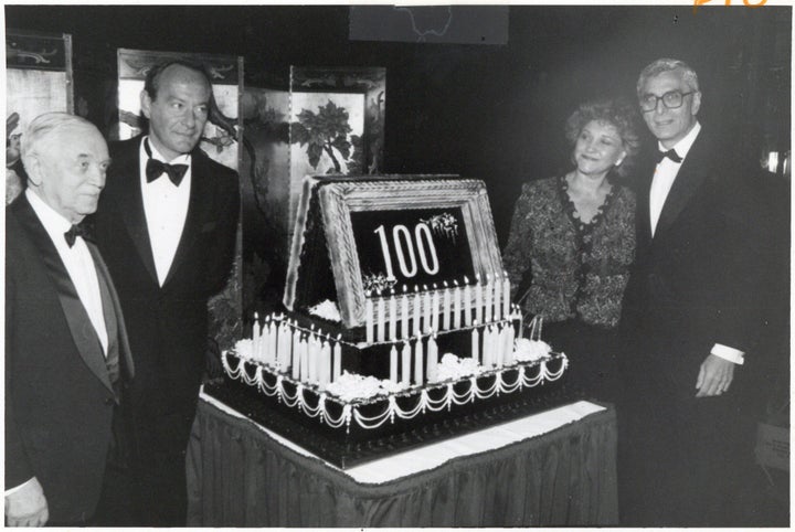 Newman, second from the left, at Beth Israel Medical Center's centennial ball, spent the bulk of his career advocating for addiction treatment as president of the center.