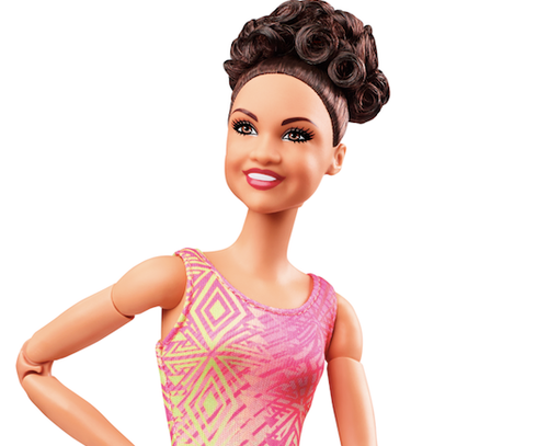 Laurie hernandez gymnast barbie doll on sale