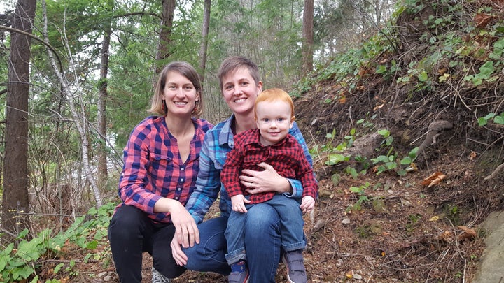 Liegel, her wife Michelle, and their son Finn, in Bellingham, Washington.