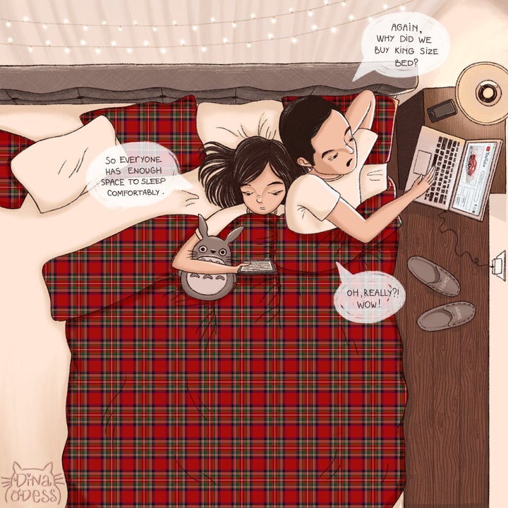 23 Comics That Capture The Highs And Lows Of Sharing A Bed With Your 